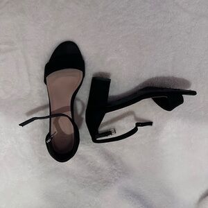 DSW Black Ankle Strap Heels